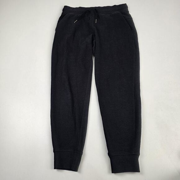 Lululemon Joggers Pants Womens 8 Black Tapered Fit Drawstring Waist Sweatpants - Picture 1 of 14